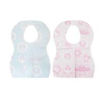 Fisher Price Color Disposable Bib, Pink, Blue, 2, 24 white