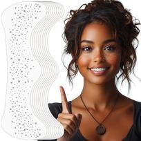 Glitter Freckles Face Tattoos 10 Gold Sparkles for Face Face Makeup Patches 145142, 10pcs Silver Glitter Freckles, 10pcs Silver Glitter Freckles brown