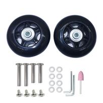 Diameter 78mm Suitcase Caster Tire Replacement Kit for Shopping Cart 78mm