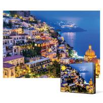 Positano kaimelis Amalfio pakrantėje - 1000 detalių dėlionė, populiari korėjietiška dėlionė black