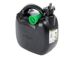 Plastikinis kuro kanistras, 5L, ovalus, juodas 1