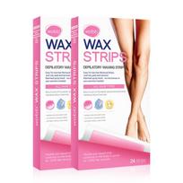 48 Wab Waxing Strips, Arm And Leg Self-Hair Removal Patch Pad Tape beige