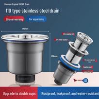 Anti-Odor PE Kitchen Sink Drain Pipe gray