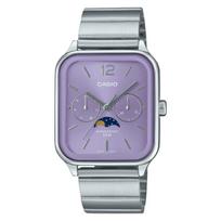 CASIO Unisex Standartinės serijos violetinis laikrodis MTP-M305D-6AV MTP-M305D-6AV Purple Watch Dial brown