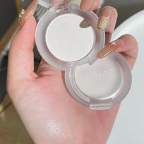 Highlighter Solid White Jade Palette Waterproof Pearl Matte Eyes Hair Brighten Silkworm Shimmer Bronzer Makeup, 1pcs Matte White white
