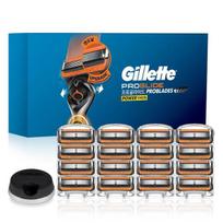 Gillette 2024 Proglide Power Razor Blade 16p + stovo rinkinys, 1 rinkinys, Korėjos skutimosi peiliukai gray