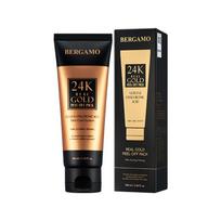 Bergamo Real Gold Collagen Peel Off Pack 100ml, 1 pack, 1 piece beige