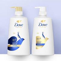 [Dove] Intensyvus atstatomasis šampūnas / kondicionierius 680 ml, Korėjietiška plaukų priežiūra Shampoo 680ml + Conditioner 680ml white