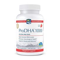 ProDHA 1000 1660 mg DHA 960/EPA 410 High-Intensity Strawberry Taste, 60 Softgels