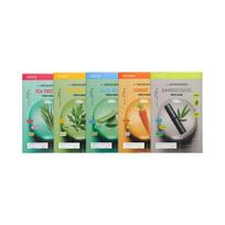 BRINGGREEN Gaivinanti kaukė-lakštas 10 vnt. 5 variantai pasirinkti Artemisia Cera beige