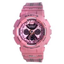 Casio Baby-G World Time Pink Analog Digital Quartz BA-130SP-4A BA130SP-4 100M Women's Watch rožinė