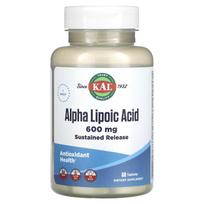KAL, alpha lipoic acid, 600mg, 60 tablets