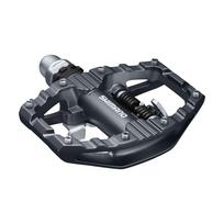 SHIMANO pedalas BMX dviratis, metalinis trekas, vienpusis plokščias apkabas, įtrauktas EDPEH500 sidabrinis (BPD) PD-EH500 SPD/Single SM-SH56 juoda