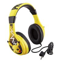 Pokemon Pikachu Vaikams Ausinės Reguliuojamas Lankelis Stereo Garsas Lizdas Laidinės Ausinės Vaikams Garsumo Valdymas Vaikams Ausinės Ant Ausų Ausinės Skirtos geltona