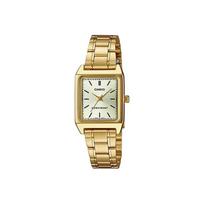 CASIO Women's Standard Series White Watch LTP-V007G-9E LTP-V007G-9E Gold Strap beige