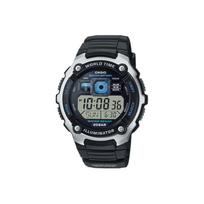 CASIO vyriškas YOUTH pilkas laikrodis AE-2000W-1A AE-2000W-1A Silver Black Watch Case black