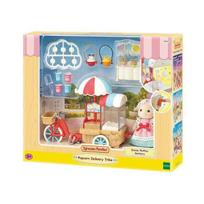 Sylvanian Family 5653 Pangpang Popcorn dviračio figūrėlių rinkinys, 1 rinkinys, populiarūs Korėjos žaislai gray