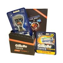 Gillette Fusion Proglide Manual Razor + 4 Razor Blades ,Korean razor blade black