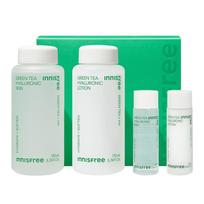 Innisfree Žaliosios arbatos sėklų hialurono rūgšties odos priežiūros 2 dalių rinkinys (Odai 170 ml + Losjonas 170 ml), Korėjietiška kosmetika white