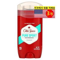 Old Spice Deodorant High Durability Pure Sports, 3 Pack, 85g red
