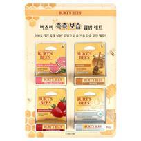 Burt's Bees moisturizing lip balm set, 4 pieces beige