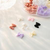 Petit Ribbon and Pearl Parts Set beige