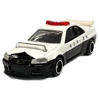 Tomica No. 01 Nissan Skyline GT-R (BNR34) Police Car Diecast Model gray
