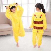 Vaikų Helovino pižama Cosplay kostiumas Pikachu Drakonas Karvė Pižama #3 Pikachu,130cm yellow