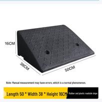 Portable Rubber-Plastic Curb Ramp black