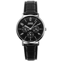 Casio Analoginis Odinis Dirželis Juodas Ciferblatas Kvarcinis MTP-VT06L-1B Vyriškas Laikrodis juoda