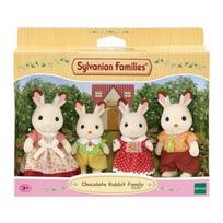 Sylvanian Family 5655 Nauja šokoladinių triušių šeima, 1 vnt., populiarūs Korėjos žaislai beige