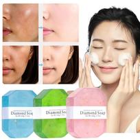 DRYMARTINE Whitening Acne Oil Control Cleansing Soap Antibacterial, 3 pieces, 100g white