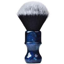 JeCo prabangus sintetinis skutimosi šepetėlis, estetinis dervos kotas, 24 mm itin tankūs mazgai, BrushBlue black