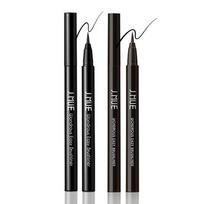 J.Mu 1+1 brush pen eyeliner that never smudges, 1 piece, 1+1 brush black black