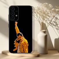 F-Freddie M-Mercury telefono dėklas Samsung S 25,24,23,22,30,21,10,9,Ultra,Plus,Lite,FE,4,5G Juodas minkštas dėklas SamsungS25 gray