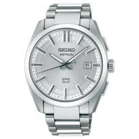 SEIKO Astron serija 100 metrų atsparus vandeniui saulės energija veikiantis kvarcinis titano dirželis 41 mm vyriškas laikrodis sidabrinis ciferblatas SBXD031 mėlyna