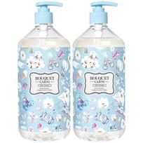 Bouquet Garni Body Wash Baby Powder, 1L, 2 units white