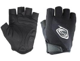 (Cybertron) MTB Biking Cycling Sports Use Half-Finger Gloves with Gel Padding, Fingerless, Abrasion-Resistant, Breathable, Spring/Summer (Black, L) juoda