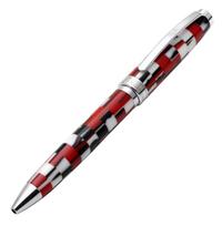Xezo Urbanite II Trek Red Retro Style Serial Medium Point Ballpoint No two are exactly Pen. alike. gray