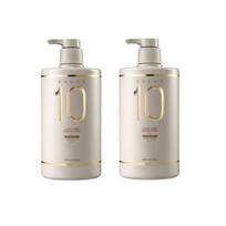 „Mise-en-scene Salon 10 Essence Pack“ itin pažeistiems plaukams, 990 ml, 2 vnt., korėjietiška plaukų priežiūra white