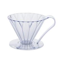 Sanyo Sangyo CAFEC Tritan Flower Dripper CUP4 for 2~4 cups Clear TFD-4 white