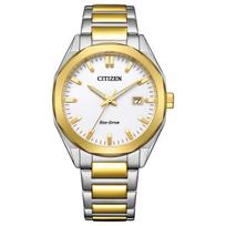 Laikrodis Citizen Collection Fotoninis Vandeniui atsparus Aštuonkampis Baltas auksas Paprastas Sidabrinis [Citizen] Eco-Drive BM7624-82A Vyriškas sidabras