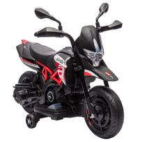 Vaikiškas elektrinis motociklas APRILIA DORSODURO 900, raudonas ir juodas, 81 × 43 × 57 cm