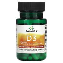 Swanson, Vitamin D3, 25mcg (1,000IU), 60 capsules