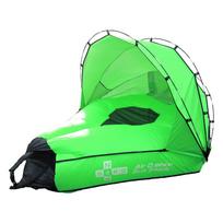 Amphibious air cushion tent green žalia