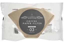 HARIO Pegasus Kavos Popieriniai Filtrai 03M Misarashi 4-7 Puodeliams 100 Vnt. Pagaminta Japonijoje PEF-03-100M beige