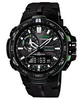Casio Pro Trek Vyriškas Nerūdijančio Plieno 100M Atsparus Vandeniui Skaitmeninis Signalizacijos Kvarcinis Laikrodis PRW-6000Y-1A juoda