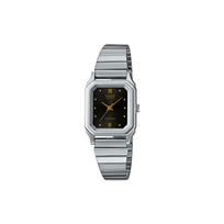 Casio Classic Simple Quartz Movement Stainless Steel Strap Japanese and Korean Watch Women's Watch Black Dial LQ-400D-1AEF juoda