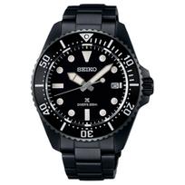 SEIKO prospex series 200M waterproof solar Quartz Steel Strap men's watch black dial SNE599P1 juoda