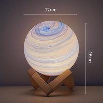 Sunset Bubble Planet USB Rechargeable Bedside Lamp gray